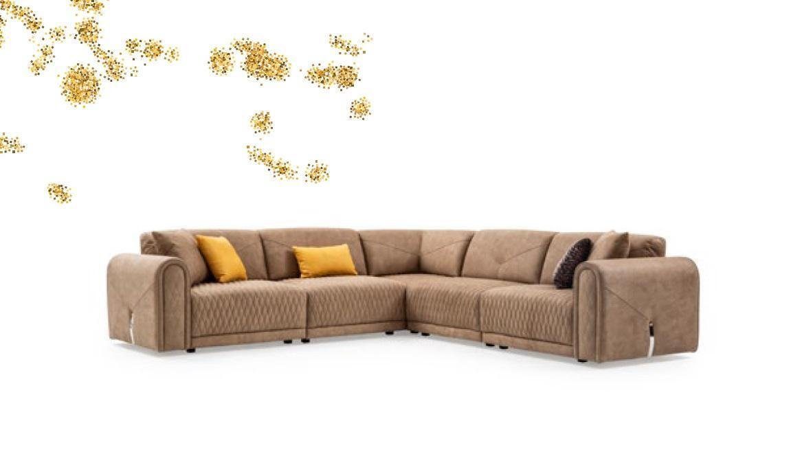 Couch Couchen Textil Sofa Möbel Sofas Polster Eckgarnitur JVmoebel Ecksofa Ecksofa