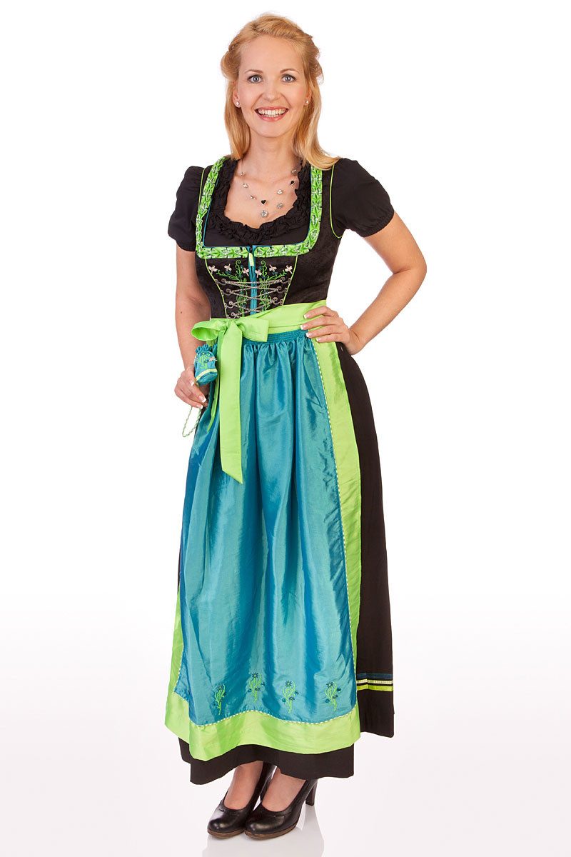 Dirndl Dirndl lang 2tlg. - PAPILLA/LANG - petrol