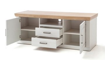 MCA furniture Wohnwand Wohnwand Anbauwand III Brixen, Landhaus modern, Pinie Aurelio, (4-St)