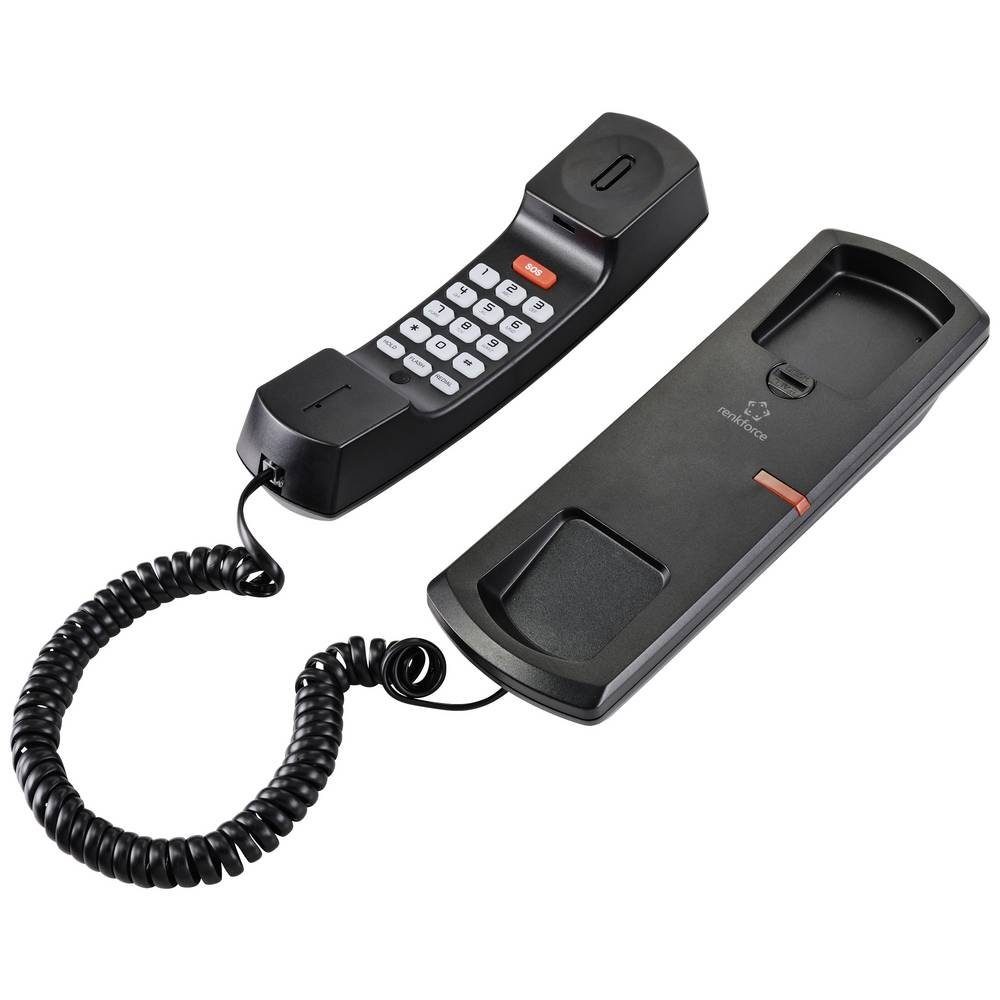 (inkl. Notrufsender) Renkforce Telefon Kabelgebundenes Wand-/Tisch-Schnurtelefon