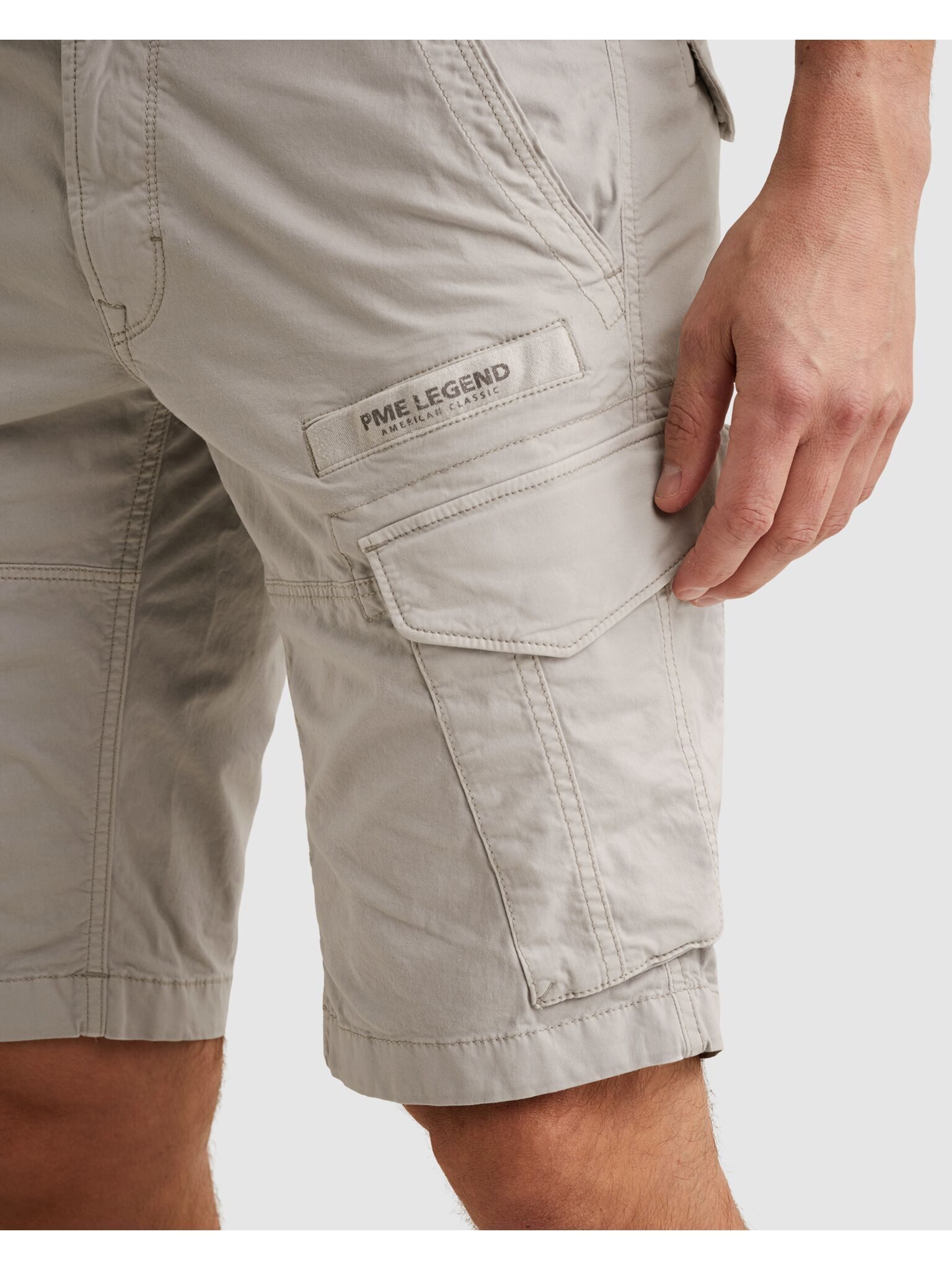 PME LEGEND Cargobermudas NORDROP CARGO SHORTS STRETCH TWILL normale Passform, mit Gürtelschlaufen, unifarben – Bild 4 von 5