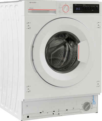 Sharp Einbauwaschmaschine ES-NIB8141WD-DE, 8 kg, 1400 U/min