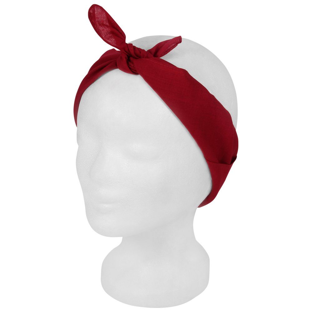 Goodman Design Bandana Kopftuch Halstuch Design: unifarben Farbe: dunkelrot günstig online kaufen