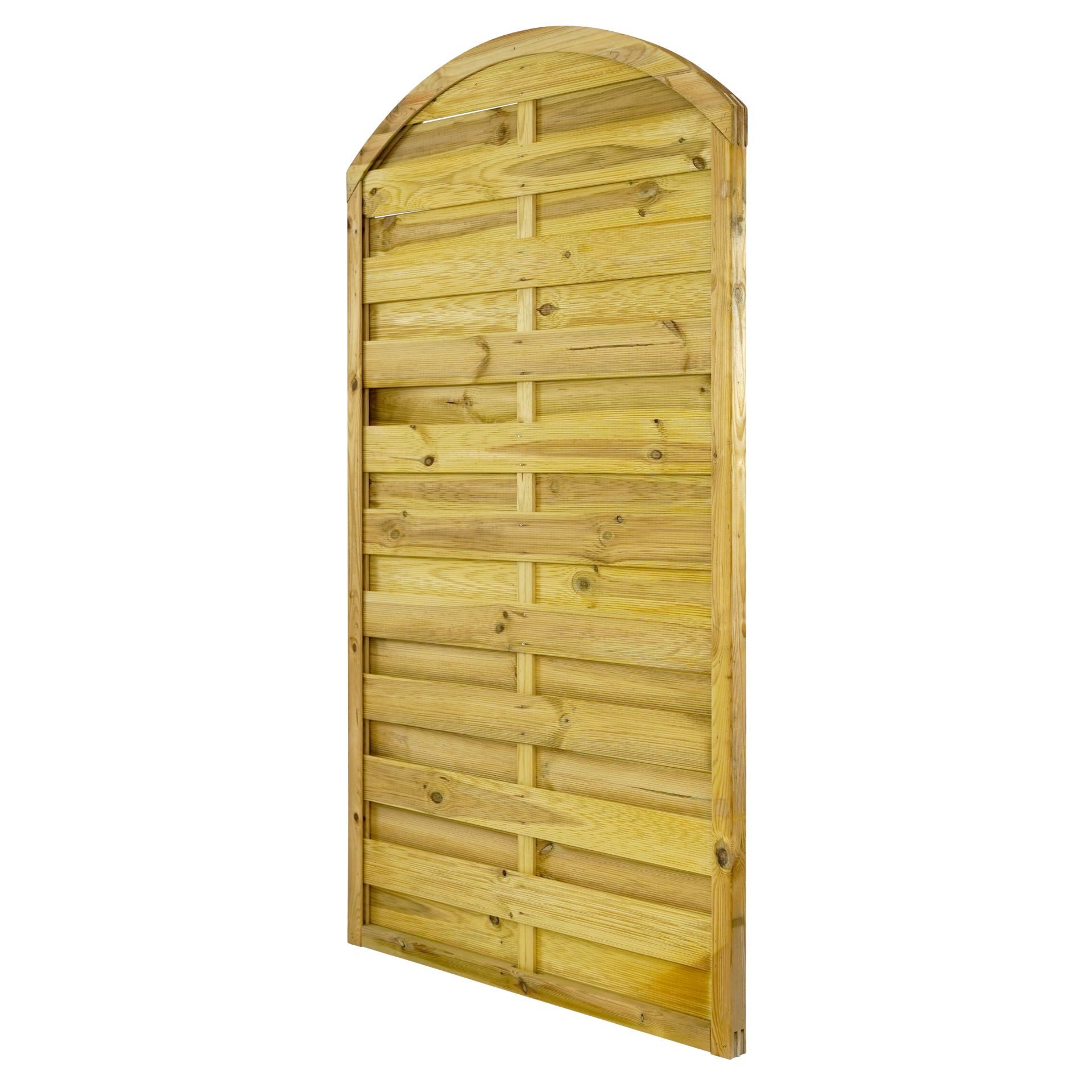 GartenLand Zaun Dichtzaun Vario gebogen Kiefernholz – Kesseldruckimprägniert, (Set, Ohne Pfosten)
