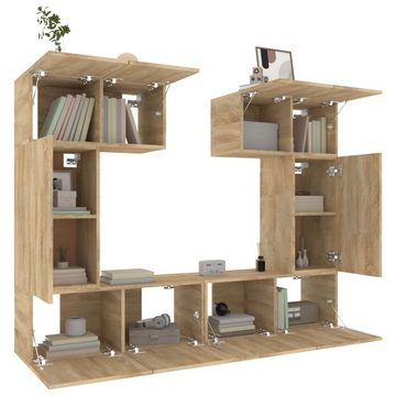 furnicato TV-Schrank 6-tlg. TV-Schrank-Set Sonoma-Eiche Holzwerkstoff