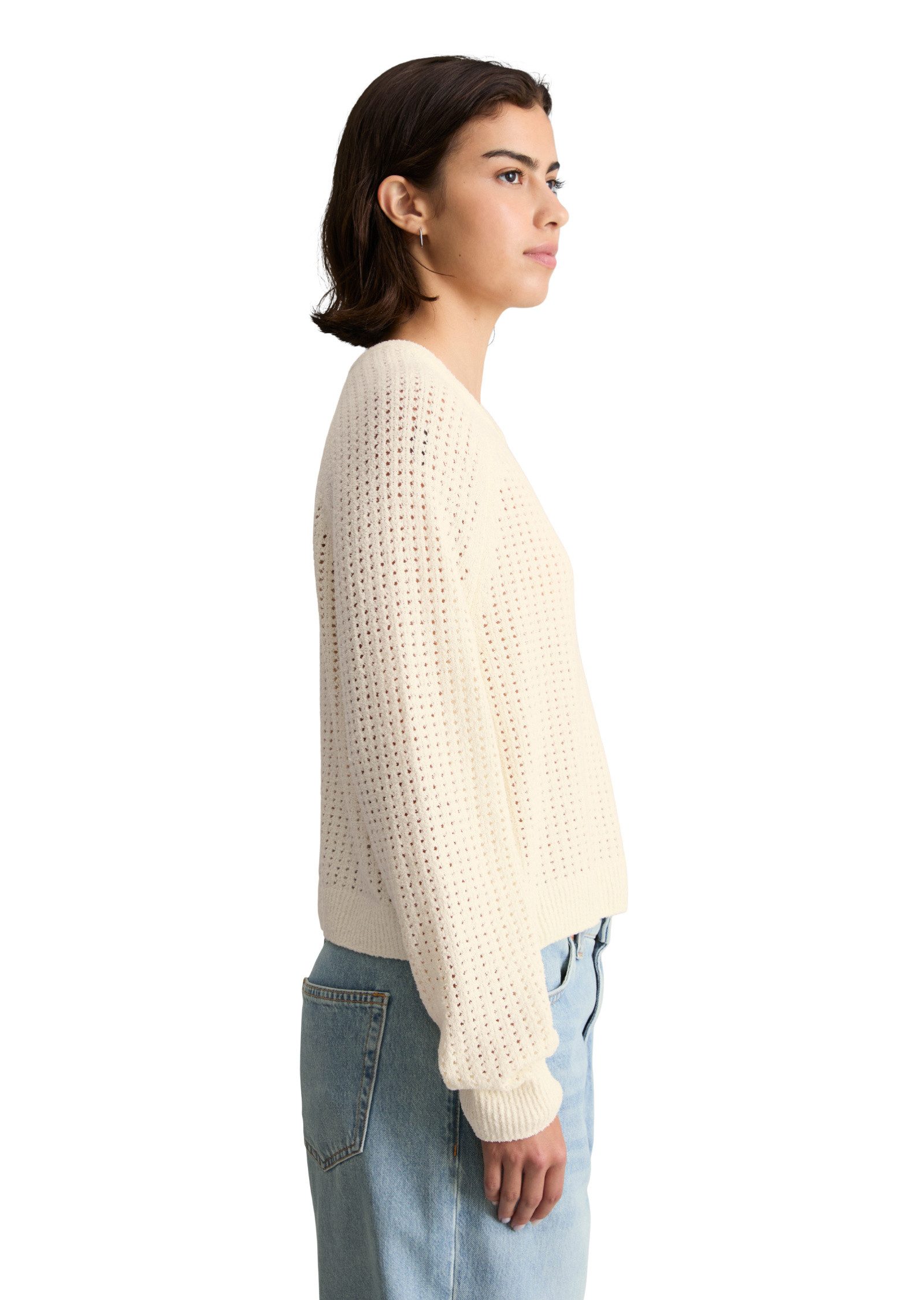 Marc O'Polo DENIM Strickpullover aus weichem Organic Cotton-Mix