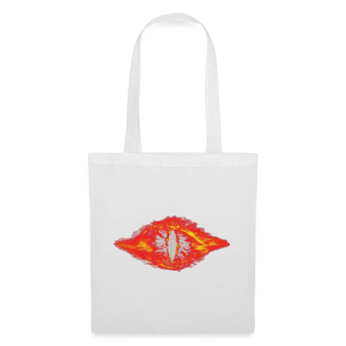 Spreadshirt Henkeltasche Der Herr Der Ringe Das Rote Auge Saurons Stoffbeutel (1-tlg)