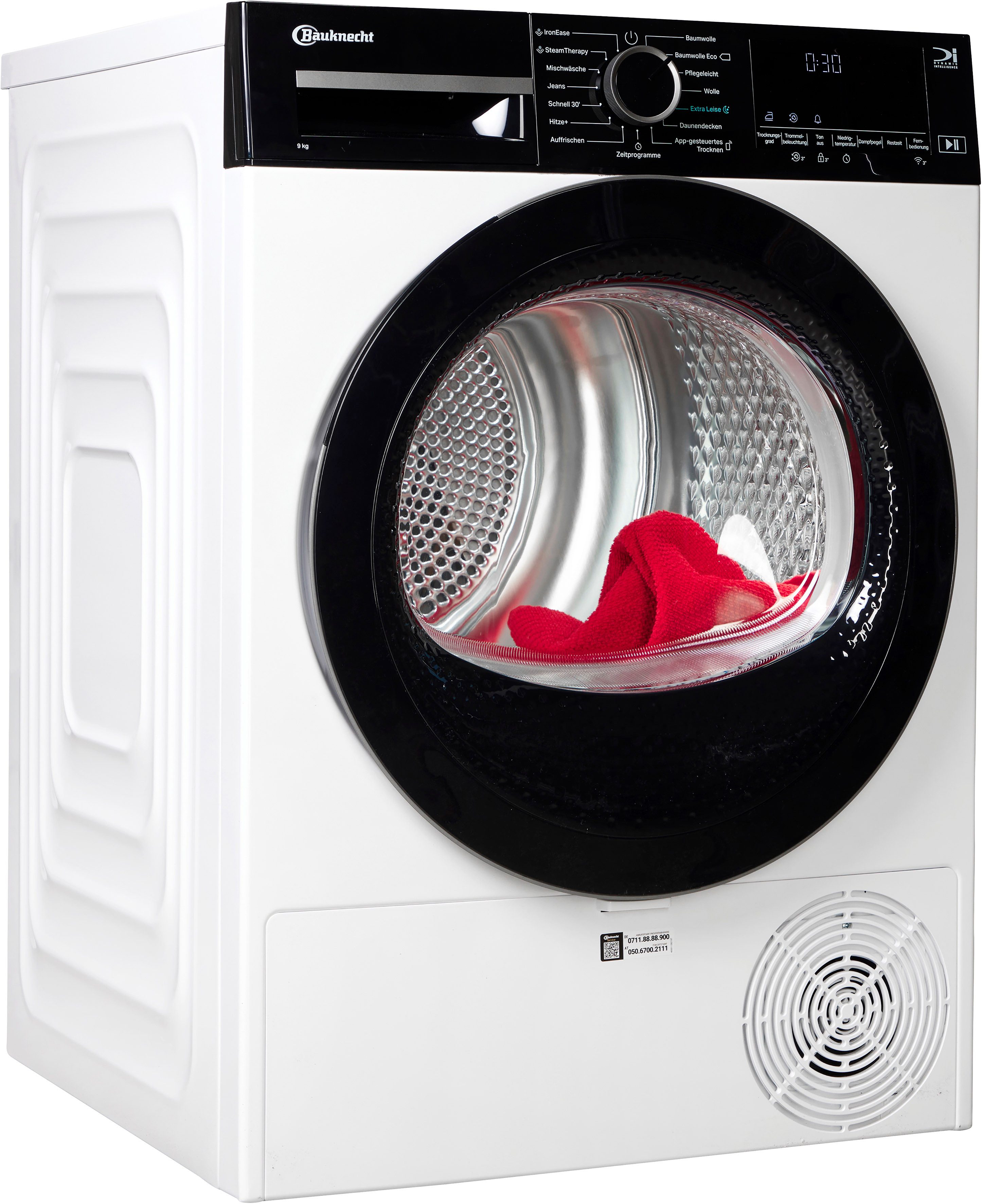 BAUKNECHT Wärmepumpentrockner BT 95C WBS, IronEase – Bügelfrei auf Knopfdruck