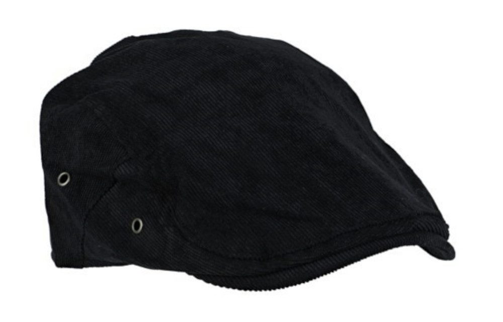 Cool4 Schiebermütze Flat Cap Feincord mit 3-fach Druckknopf-Größenverstellung Robust, bequem und individuell anpassbar