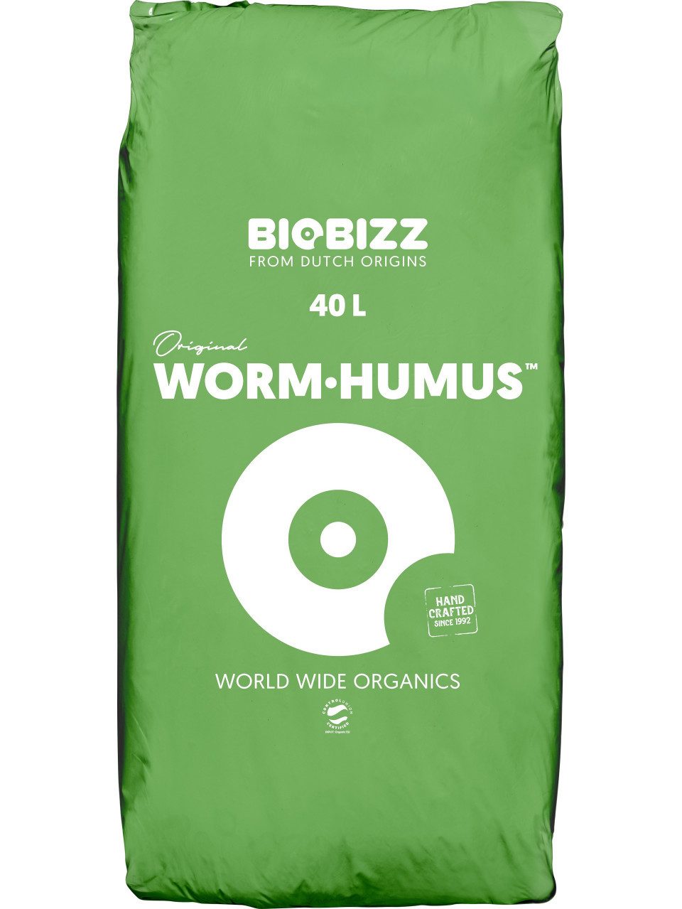 Biobizz Pflanzerde BioBizz Blumenerde Wurmhumus 40 Liter torffrei, Torffrei