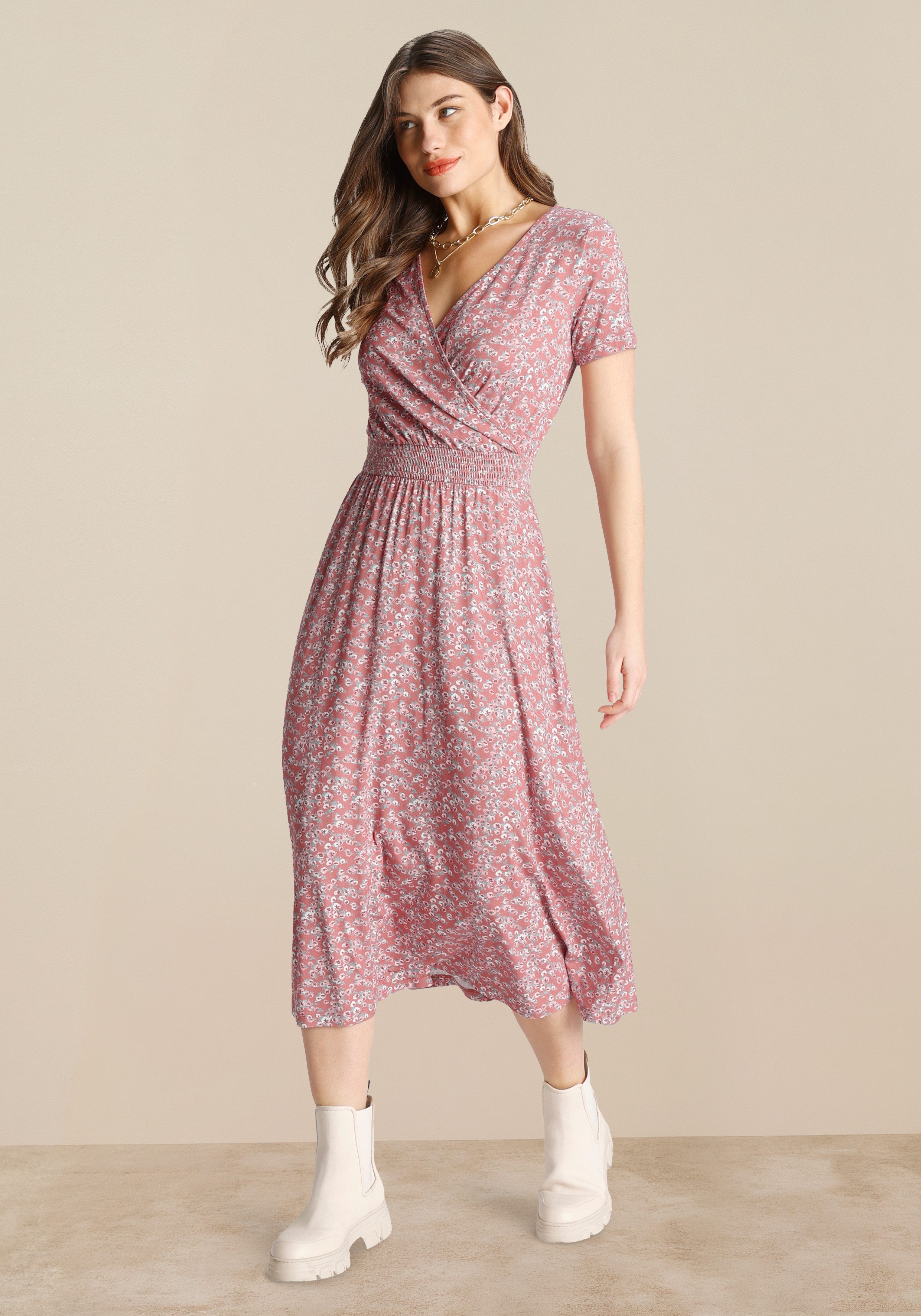 Tamaris Jerseykleid in Midilänge