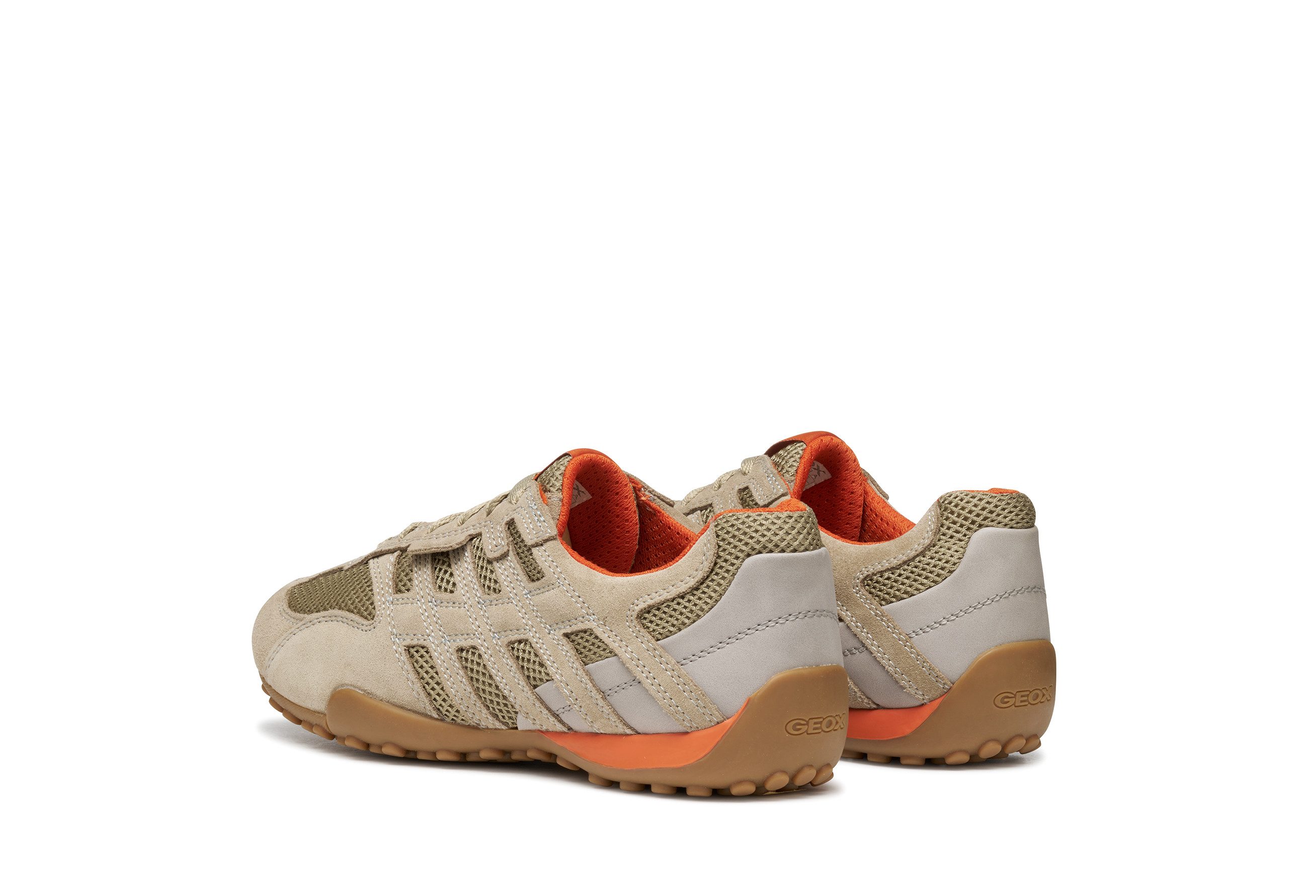 Geox U SNAKE ORIGINAL Schnürschuh, Schnürschuh, Freizeitschuh, Trekking Sneaker mit Lederinnensohle