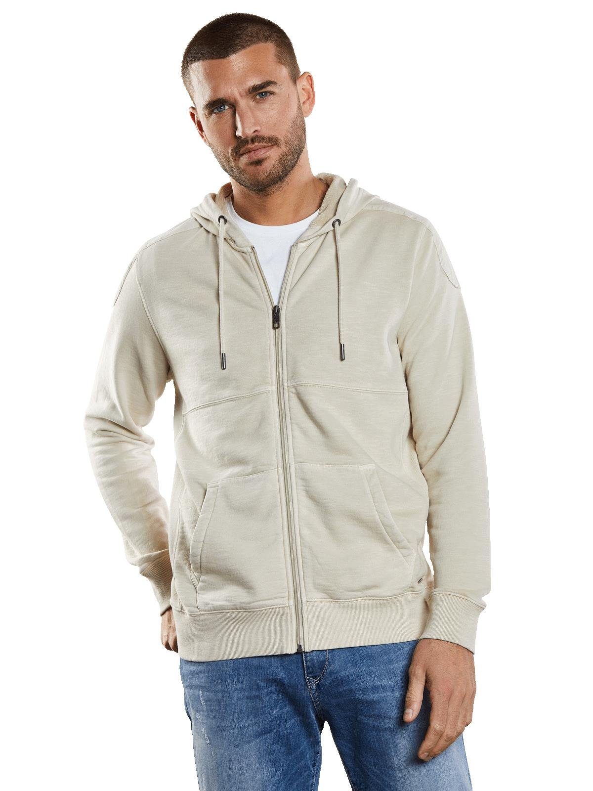 emilio adani Kapuzensweatjacke Sweatjacke mit Kapuze