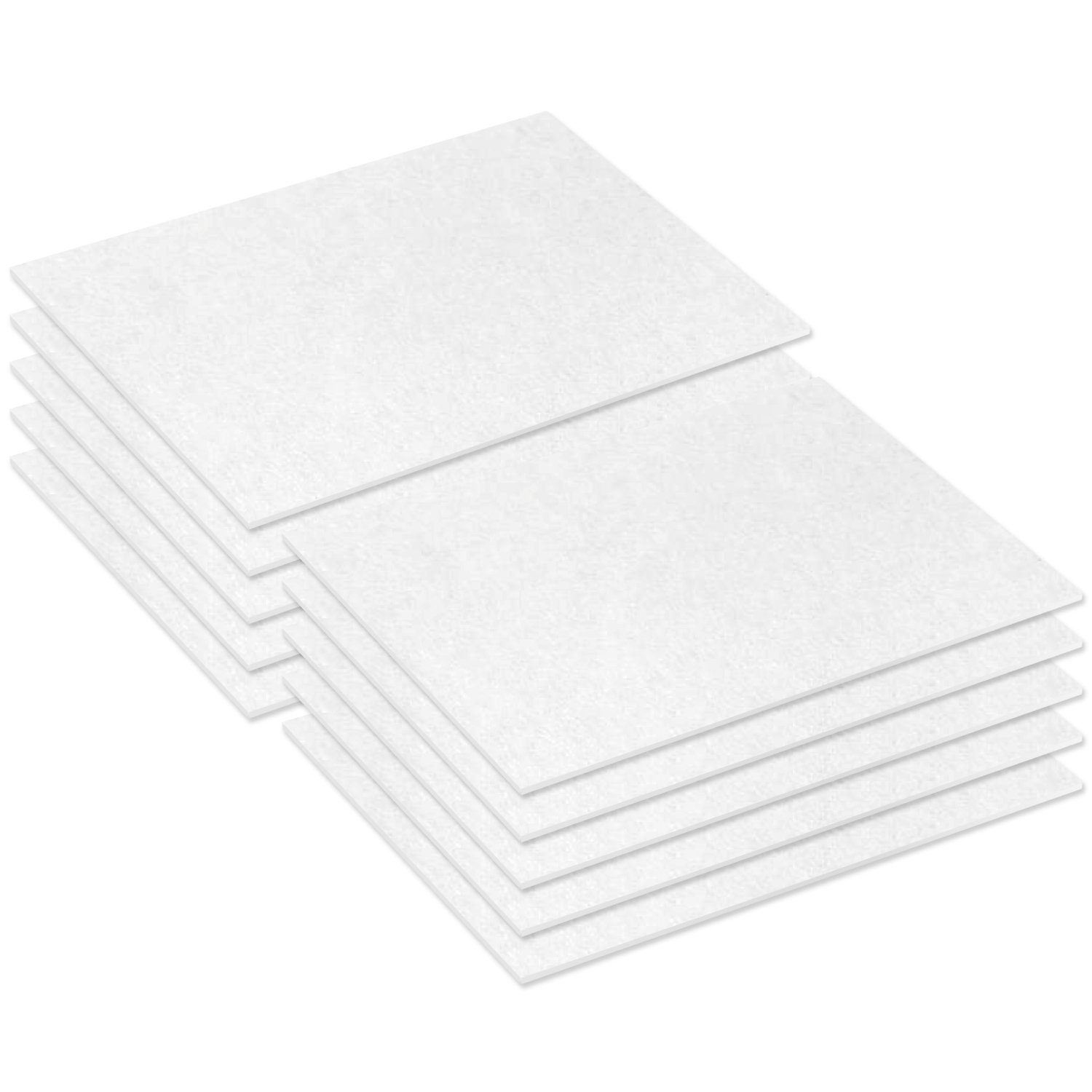 McFilter Motorschutzfilter 10x Universal Motorfilter Luftfilter Abluftfilter, Zubehör für alle handelsüblichen Staubsauger, zuschneidbar