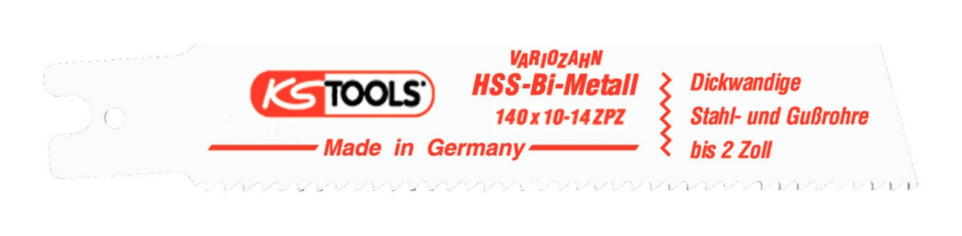 KS Tools Säbelsägeblatt (5 Stück), Rems, HSS-Bi-Metall, 140 mm, 2,5 mm, 5er Pack