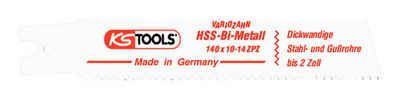 KS Tools Säbelsägeblatt (45-St., 5 Stück), Rems, HSS-Bi-Metall, 140 mm, 2,5 mm, 5er Pack