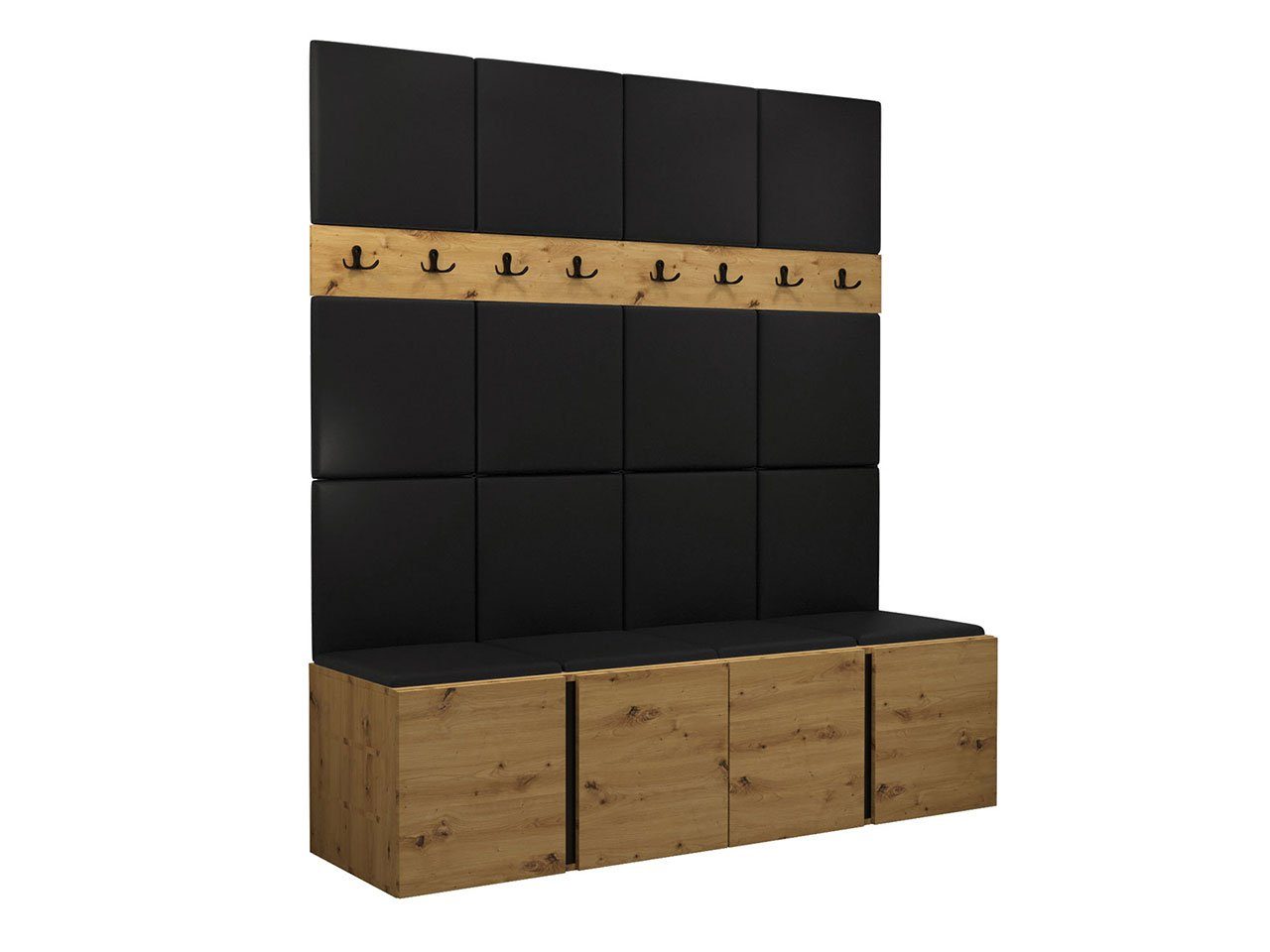 MIRJAN24 Garderoben-Set Orion V, (Komplett-Set, 2x Schuhschrank, 2x Kleider günstig online kaufen