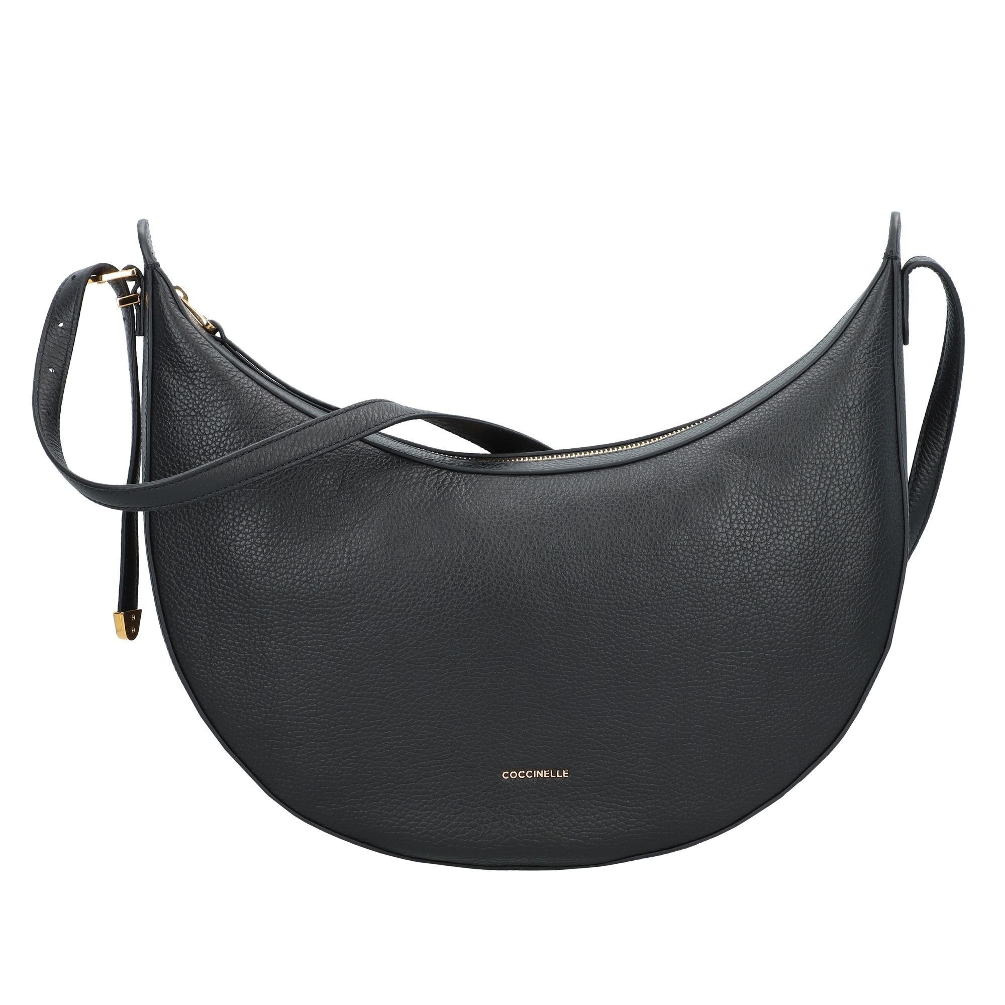 COCCINELLE Schultertasche, Leder noir