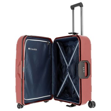 travelite Trolley Korfu - 4-Rollen-Trolley M 65 cm, 4 Rollen