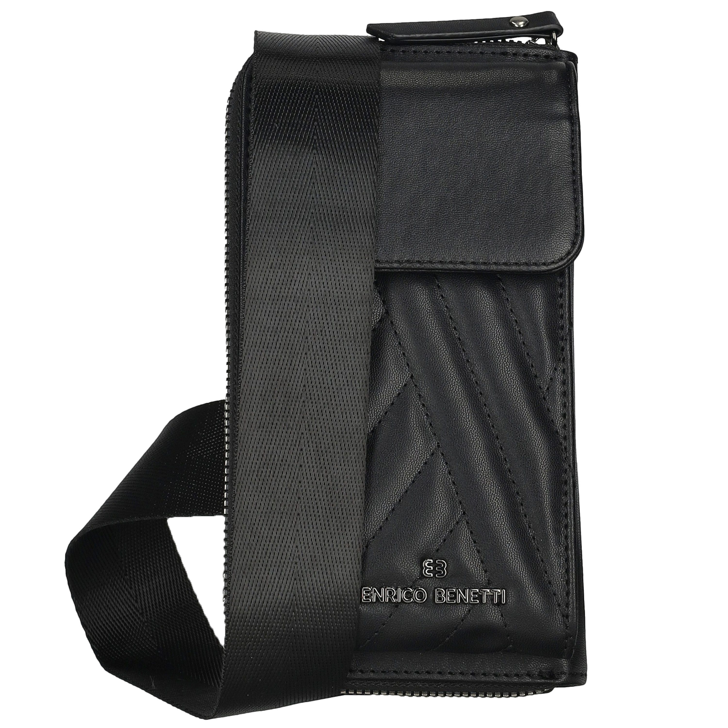 Enrico Benetti Handytasche Kleine Umhängetasche Damen - mit Geldbörse (2in1 Crossbody Tasche, 1-tlg., zum umhängen), kompatibel mit Apple iPhone 13, 14, 15, 16, 17 Pro, Pro Max, Plus