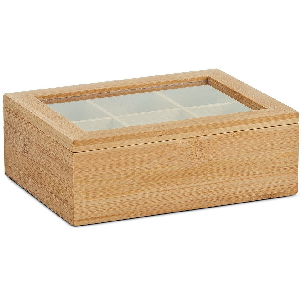 (einzeln, Bambus, 0-tlg) Present Zeller Teebox,