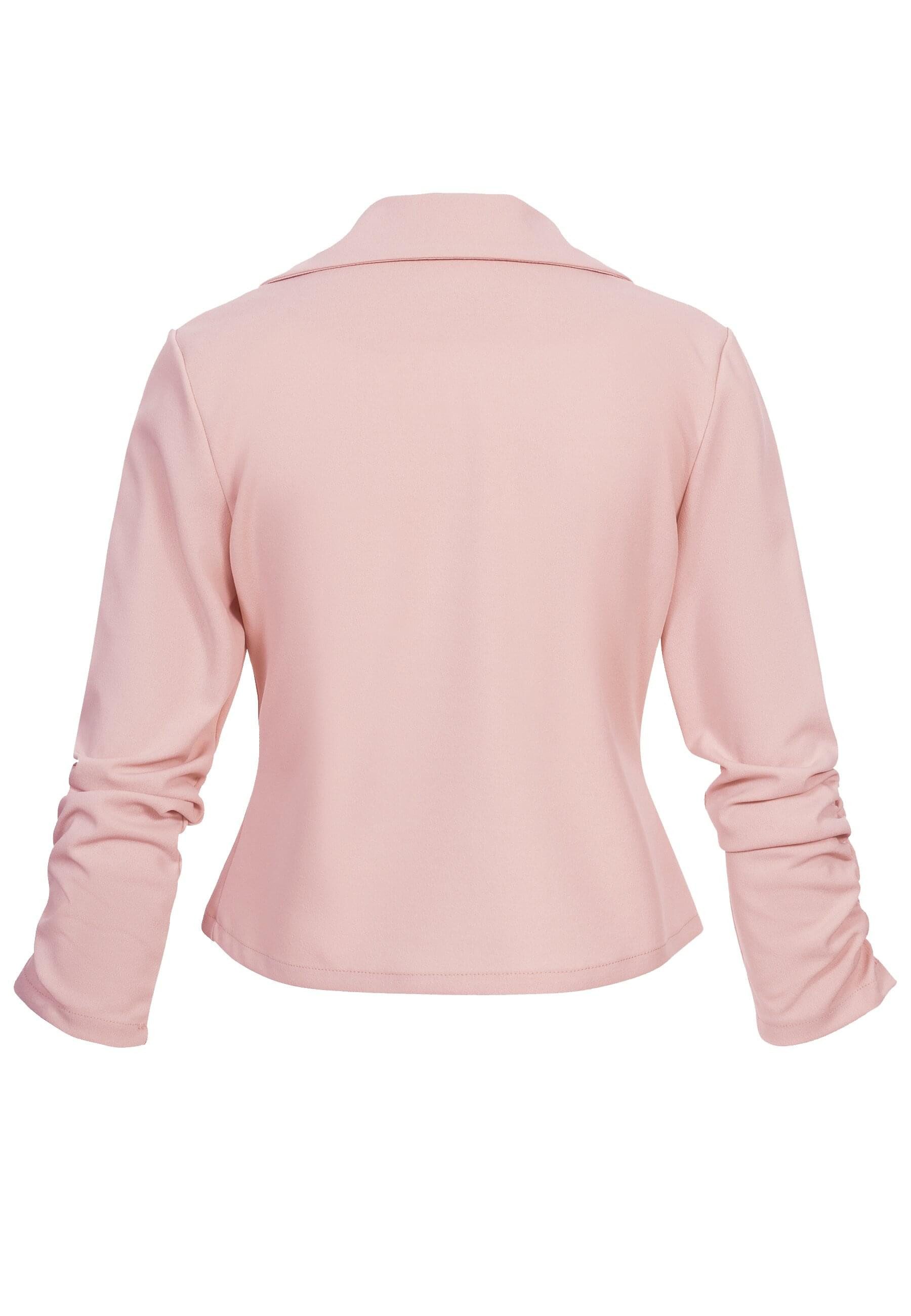 CLOUD 5IVE Strickjacke CLOUD 5IVE Short Blazer with ruched sleeves (1-tlg) günstig online kaufen