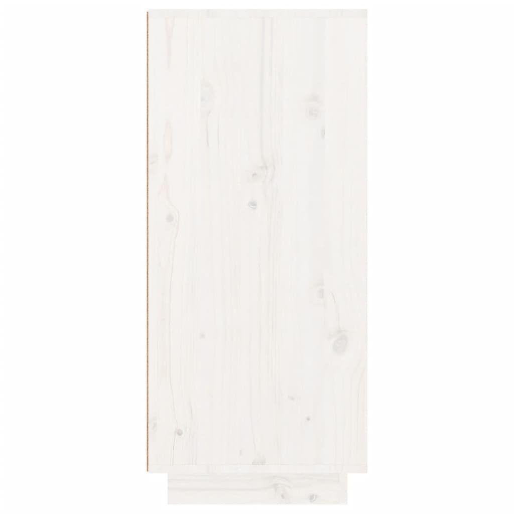 Kiefer-Massivholz (LxBxH: 35x60x80 Weiß in Schuhschrank aus möbelando cm) 3013360