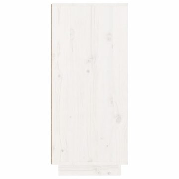 möbelando Schuhschrank 3013360 (LxBxH: 35x60x80 cm) aus Kiefer-Massivholz in Weiß