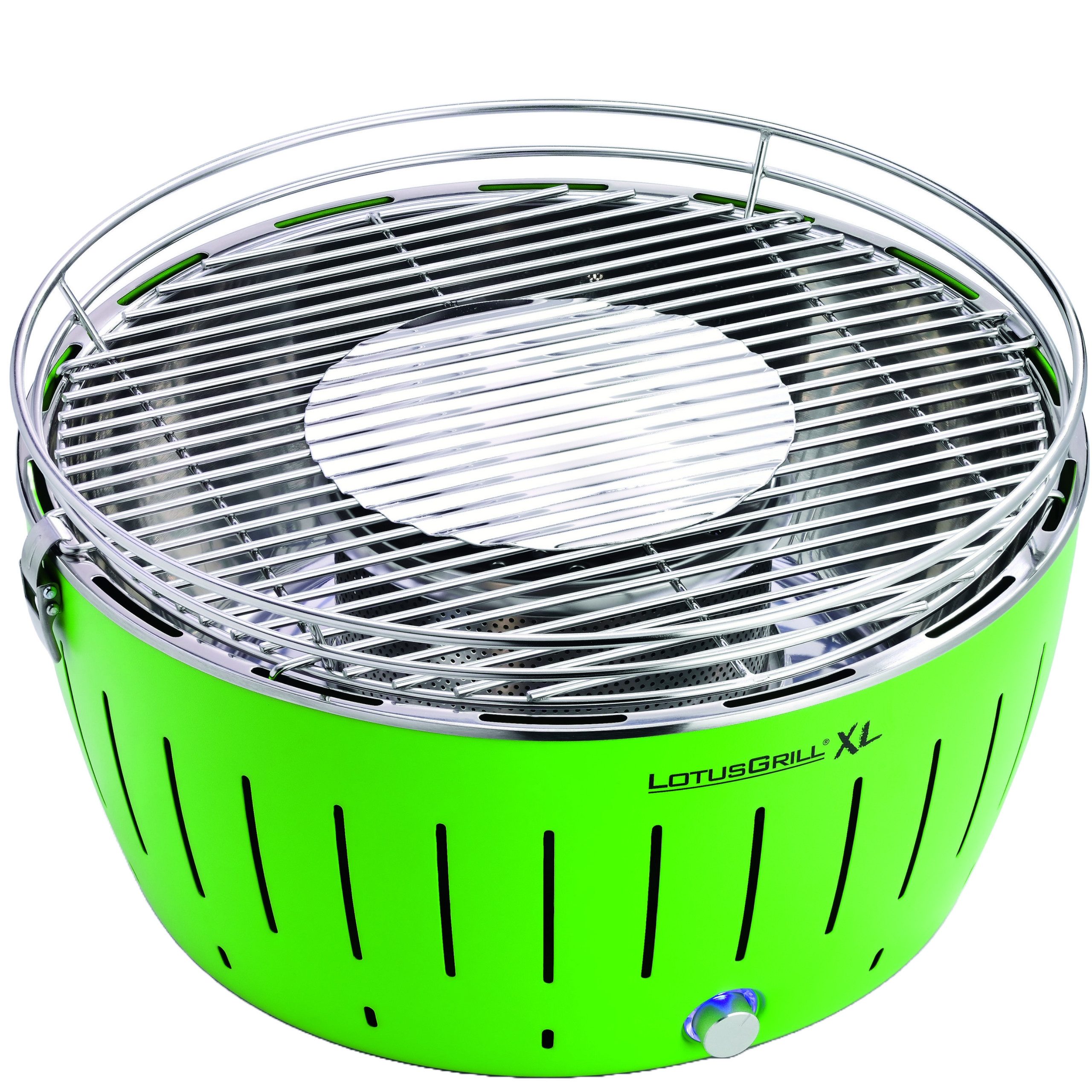 LotusGrill Holzkohlegrill LotusGrill XL Limettengrün G435 raucharmer Holzkohlegrill/Tischgrill