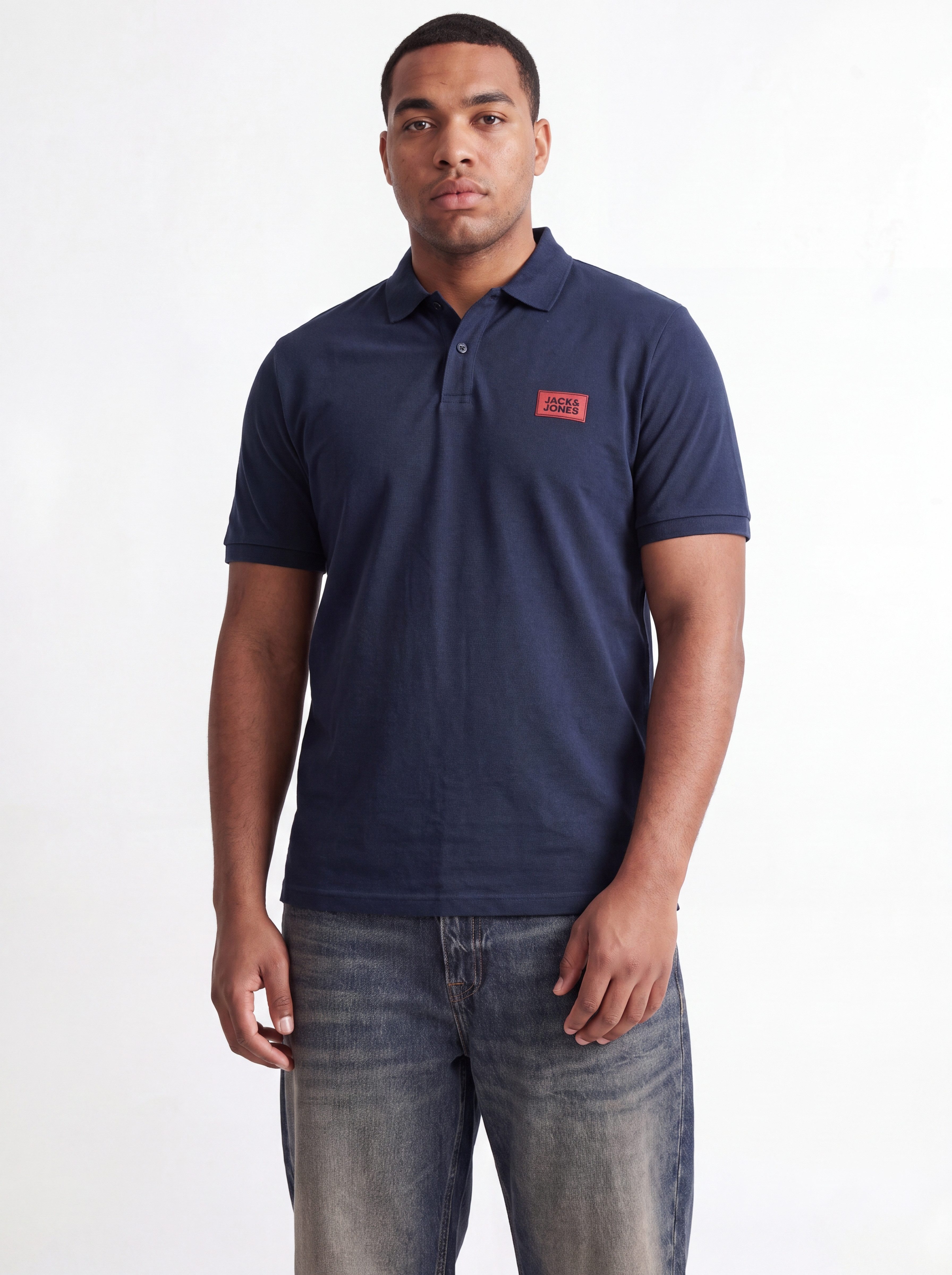 Jack & Jones PlusSize Poloshirt JJRUSH POLO SS 2PK MP PLS (Packung, 2-tlg) Baumwolle, regular fit – Bild 3 von 5