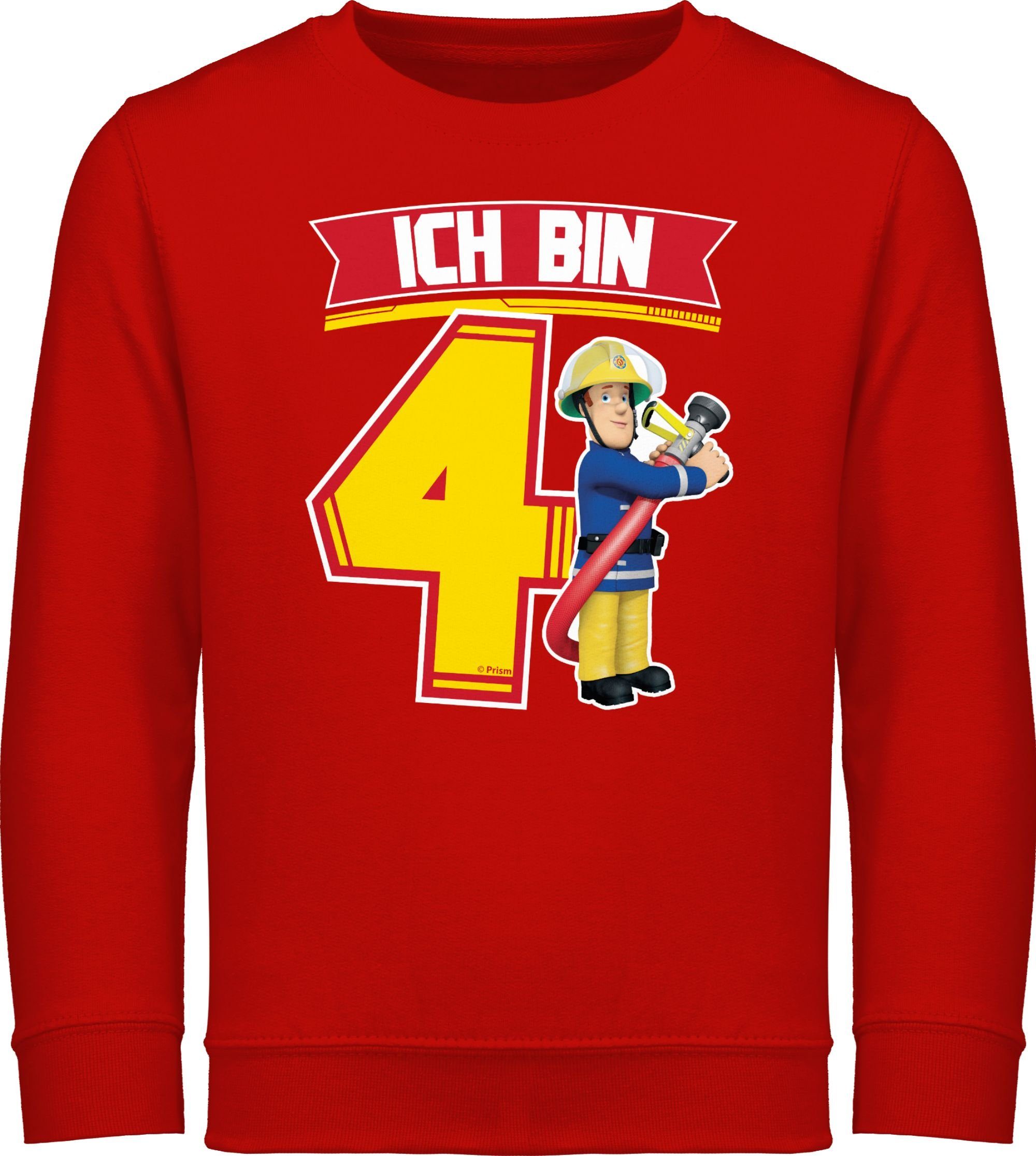 Shirtracer Sweatshirt Ich bin 4 - Sam Feuerwehrmann Sam Mädchen