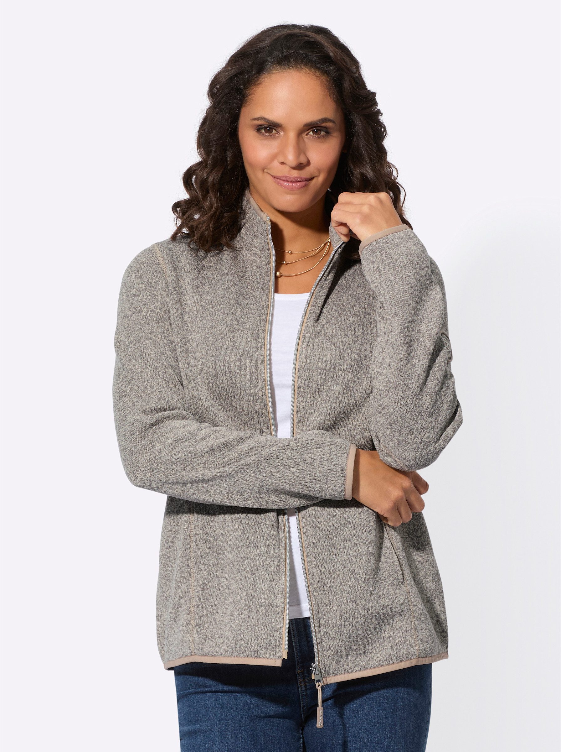Witt Fleecejacke Strickfleece-Jacke günstig online kaufen