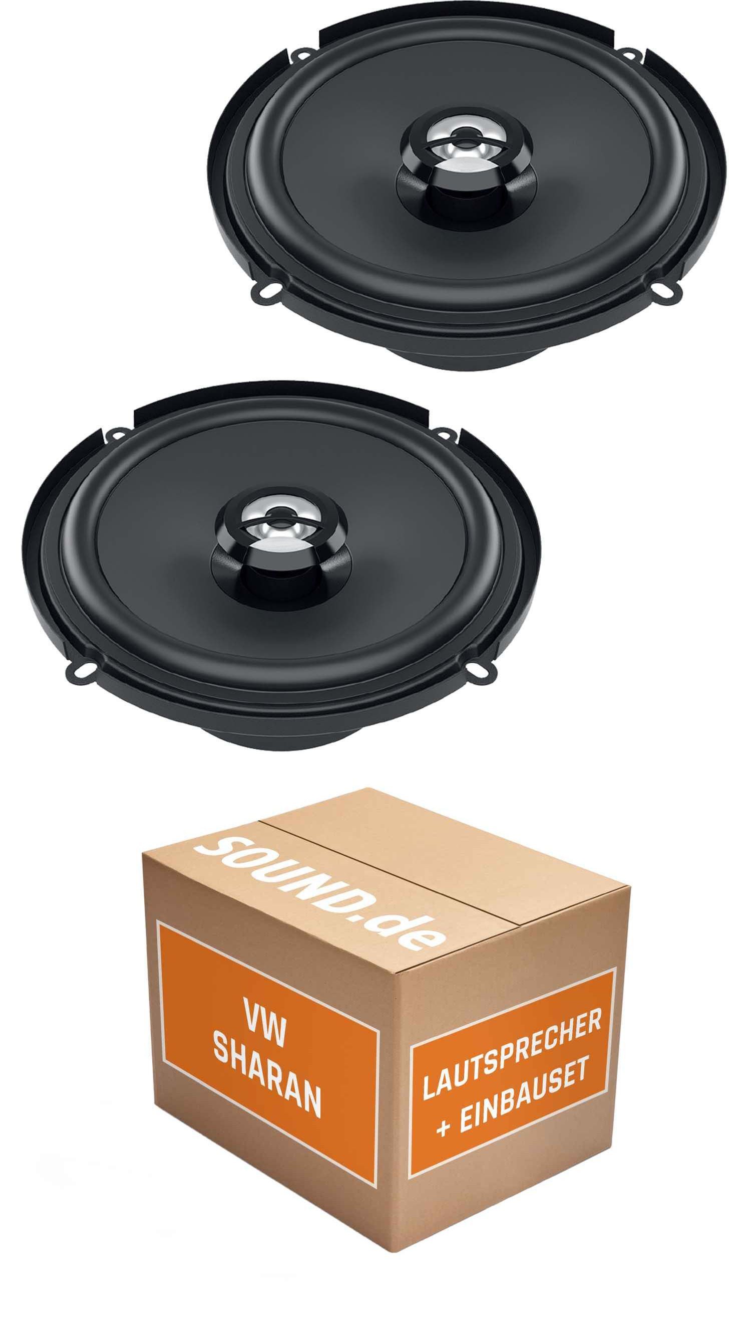 JUST SOUND best choice for caraudio Lautsprecher Boxen Einbauset Hertz DCX 160.3 VW Sharan I Auto-Lautsprecher (60 W)