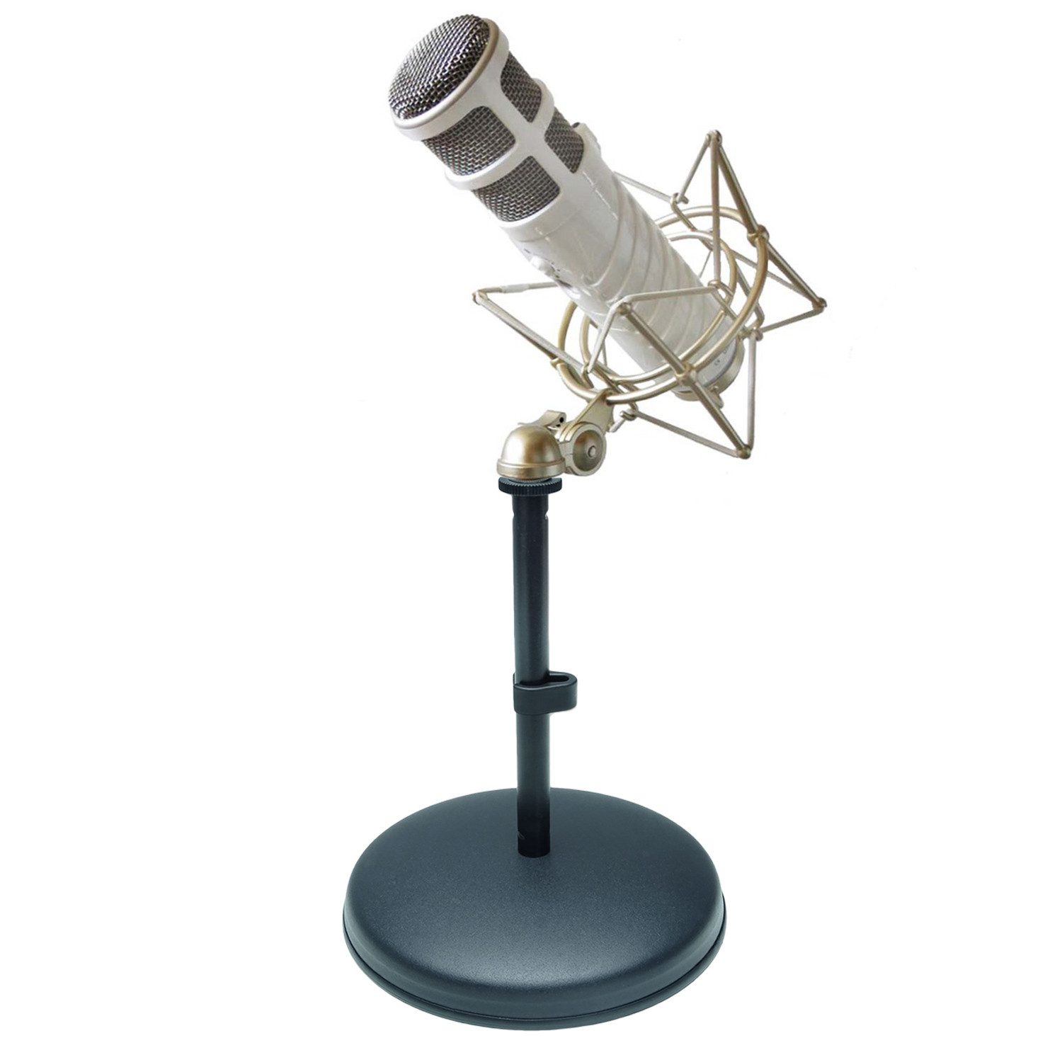Mikrofon Rode Podcaster Mikrofon mit Spinne mit Tisch-Stativ