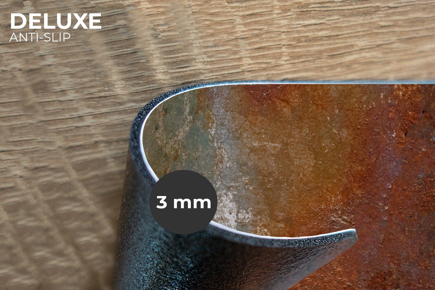 MuchoWow Platzset Stahl - Rost - Alt - Orange - Grau - Muster - Abstrakt, ( günstig online kaufen