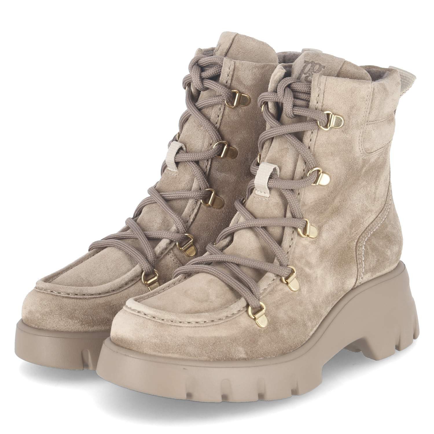 Paul Green Paul Green - female - 8237-00 - Rauleder - braun Schnürstiefel günstig online kaufen