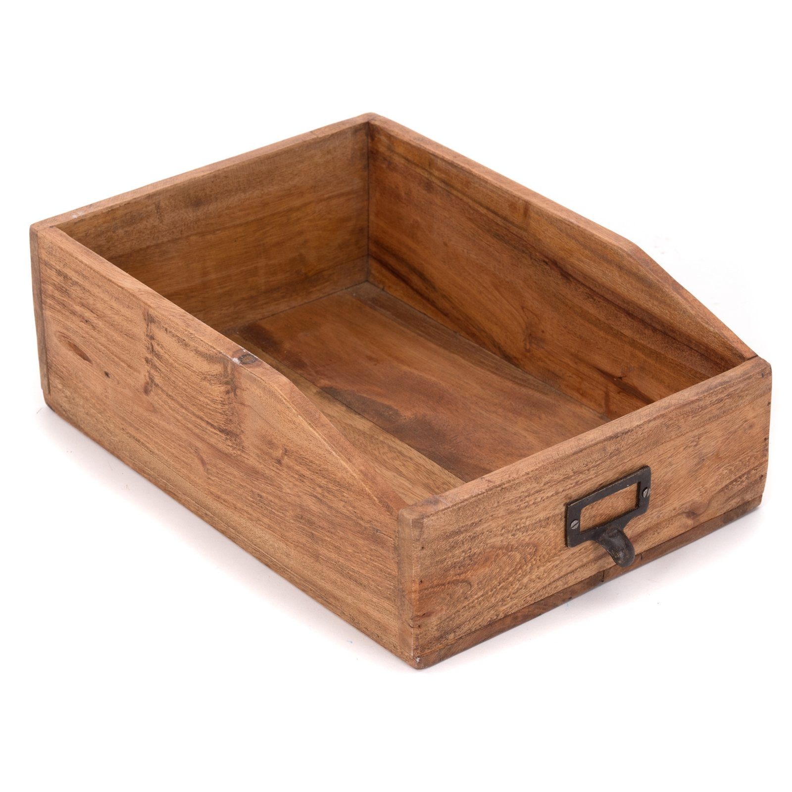 DESIGN DELIGHTS Aufbewahrungsbox DOKUMENTENABLAGE "CARTA", Altholz massiv, günstig online kaufen