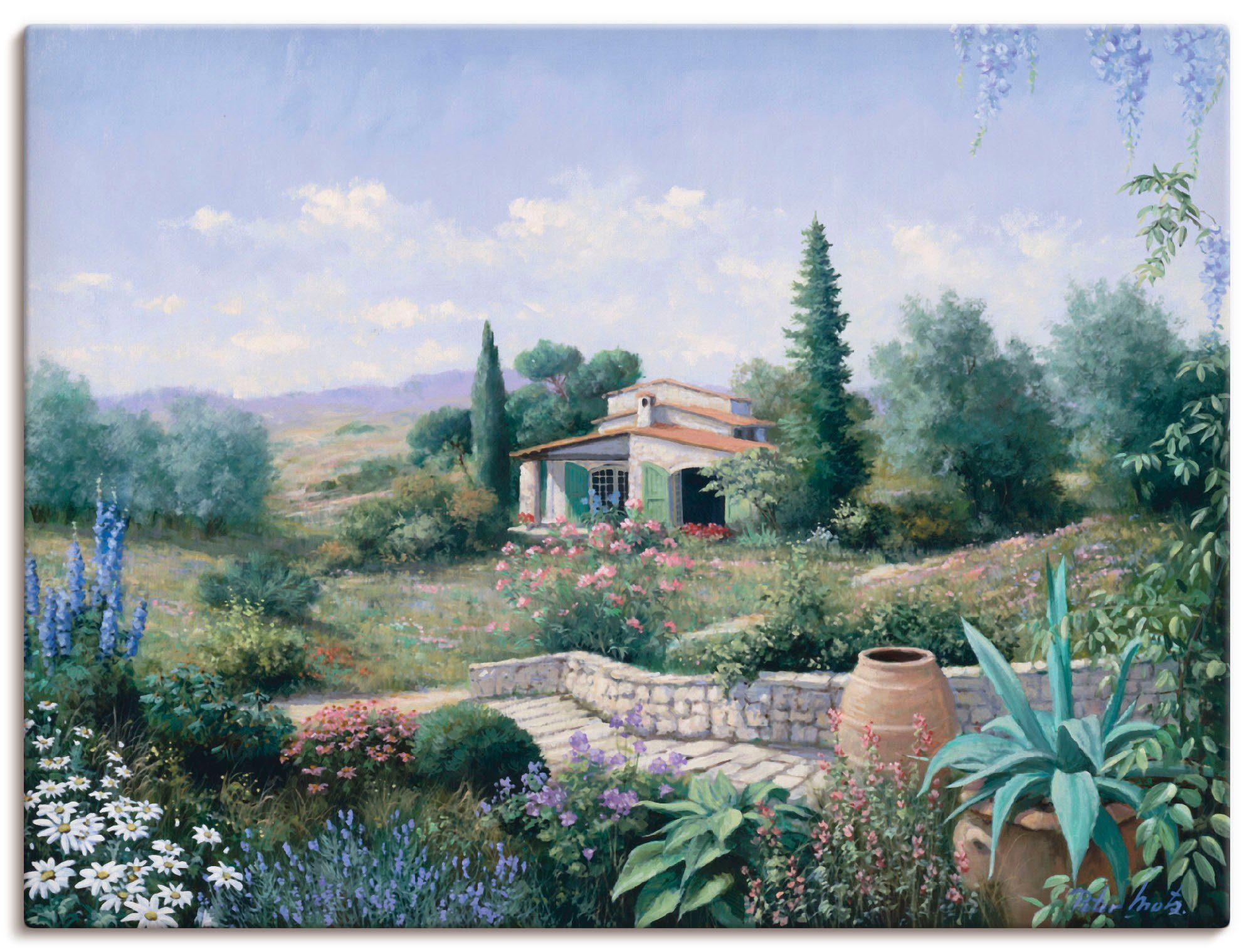 Artland Wandbild Italienischer Sommer, Vier Jahreszeiten (1 St), als Leinwandbild, Poster in verschied. Größen