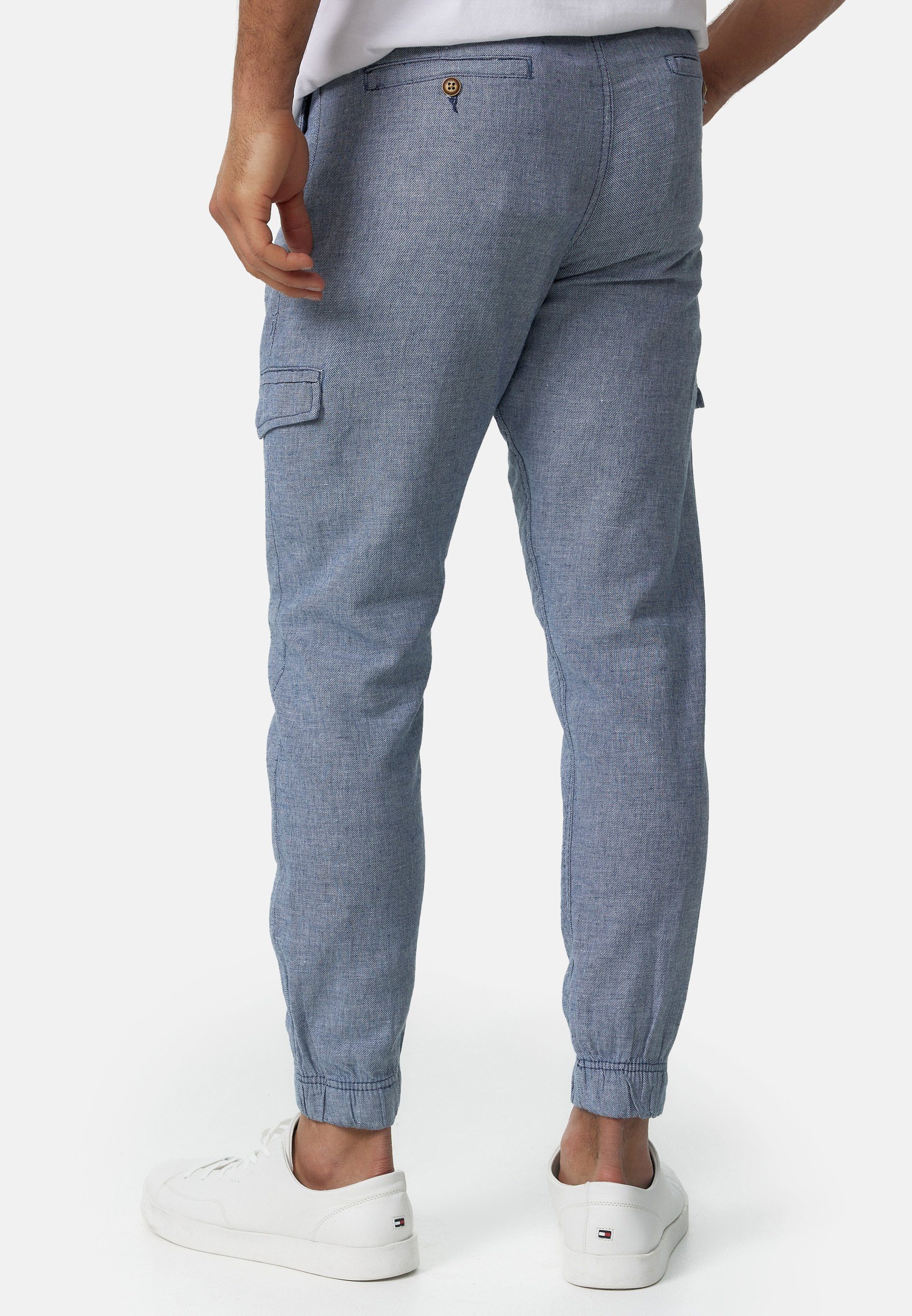 Indicode Leinenhose Herren Booth Sommerhose Leinen Herrenhose mit 6 Taschen, 55% Leinen
