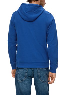 s.Oliver Sweatshirt Hoodie-Sweatshirt aus Baumwollmix Kontrast-Details