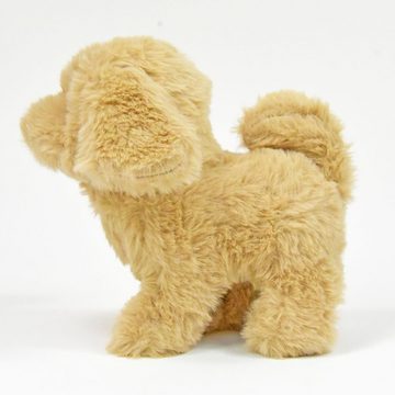 Kögler Kuscheltier Laufender Hund mit Sound Kuscheltier Beige Plüschhund elektrisch