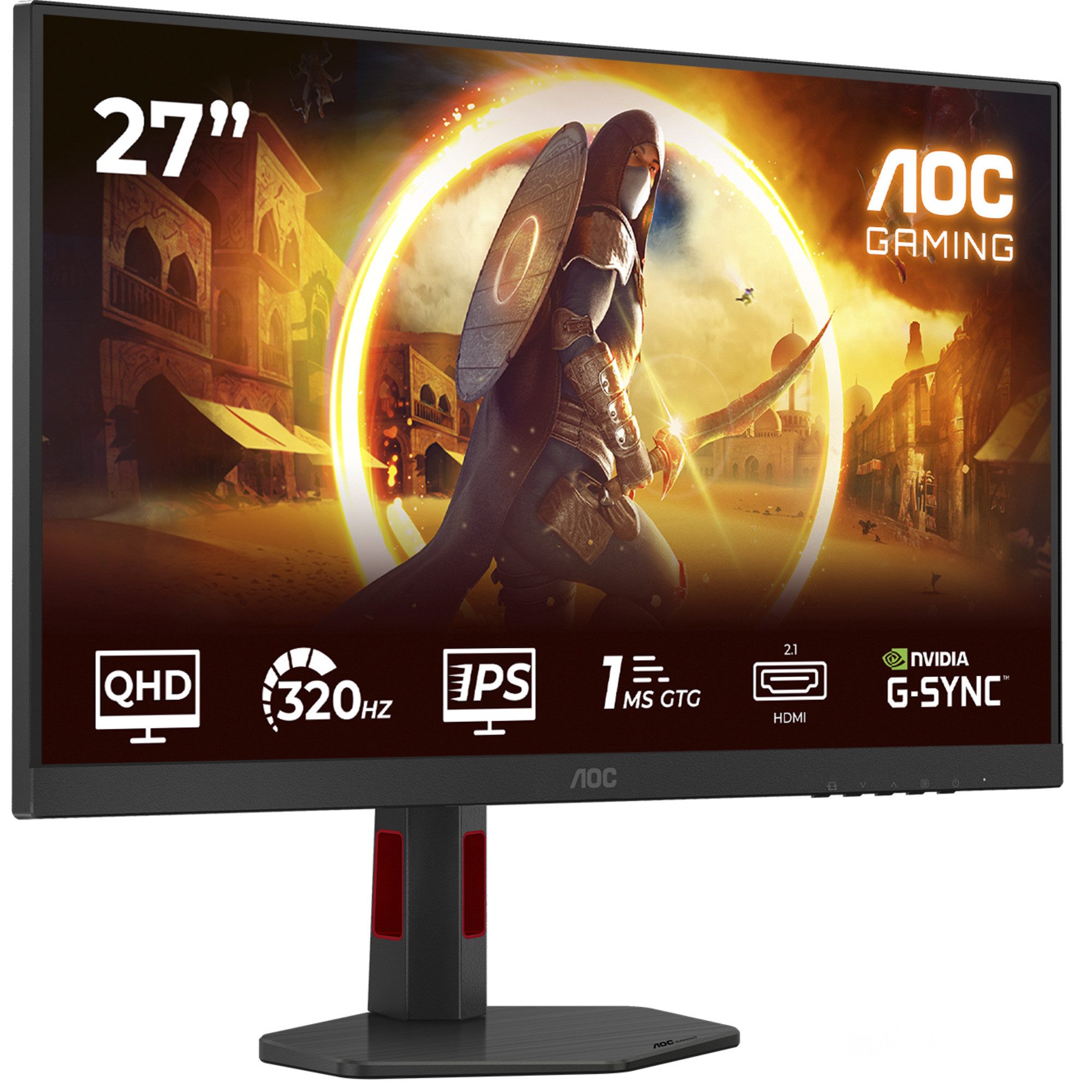 AOC AOC Q27G4SRU, Gaming-Monitor, (QHD, Fast-IPS, TFT-Monitor (2560 x 1440 px)