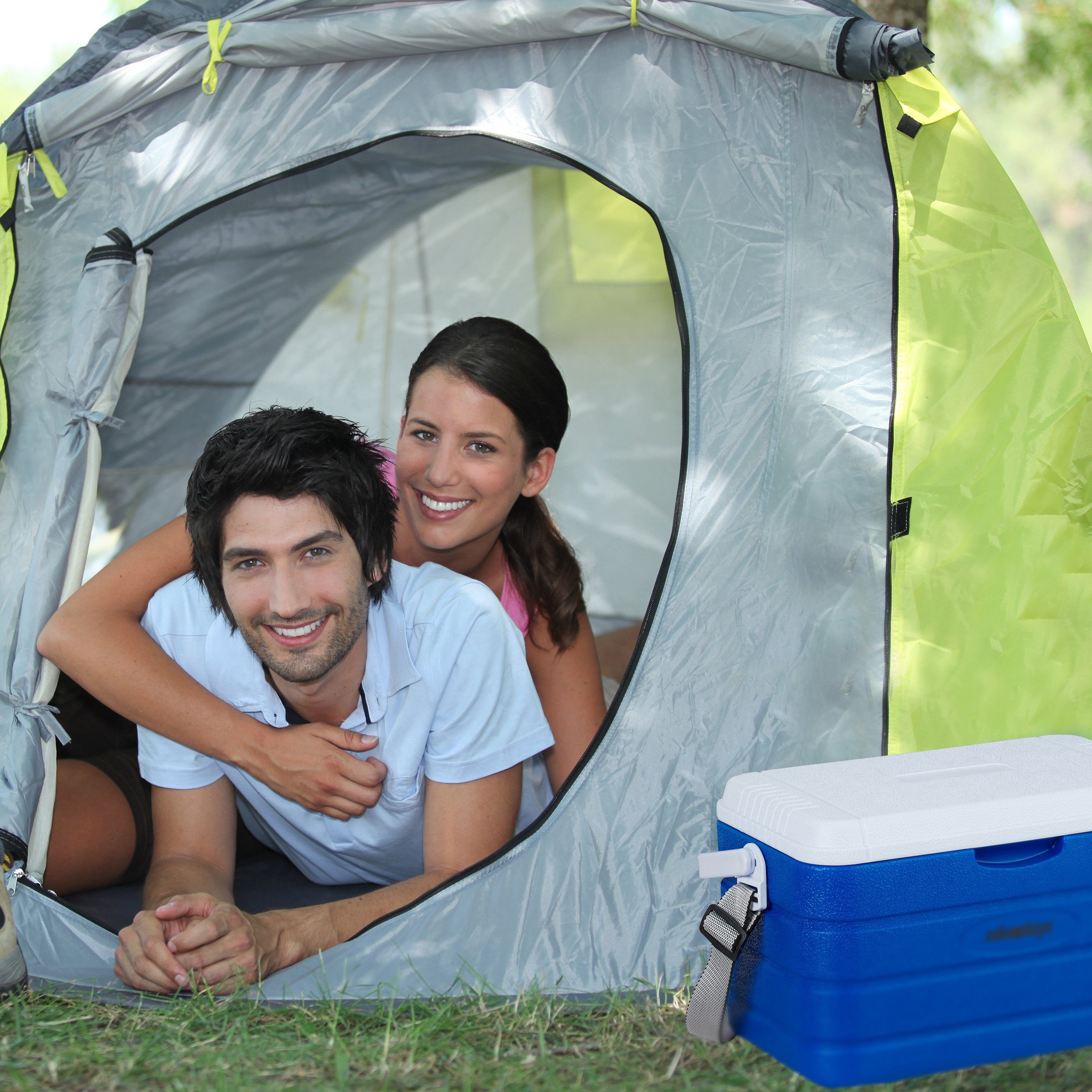 relaxdays Kühlbox 10 l mit Tragegurt