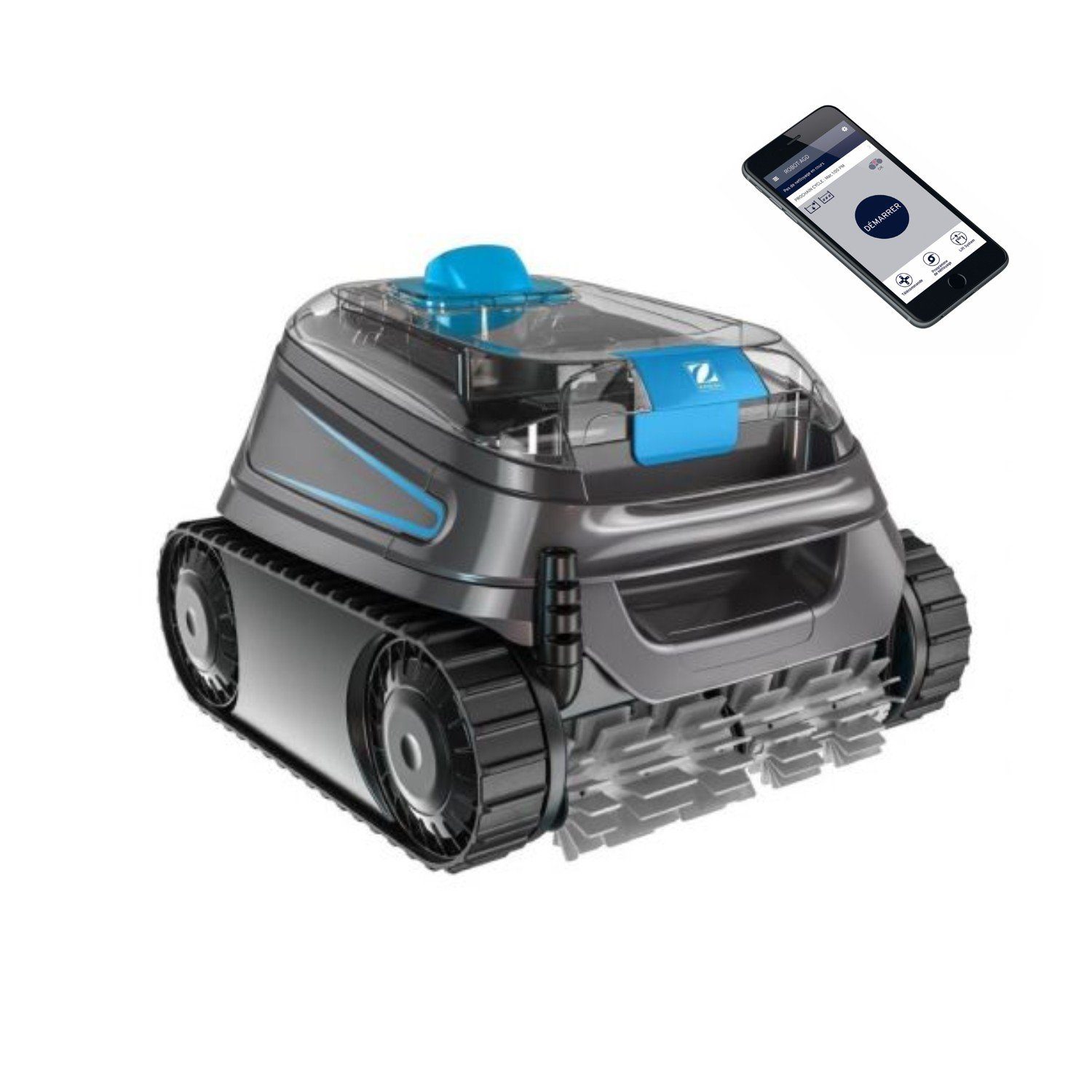 ZODIAC® Poolroboter CNX 30 iQ App-Steuerung Wasserlinie Helixbürsten Effektiv