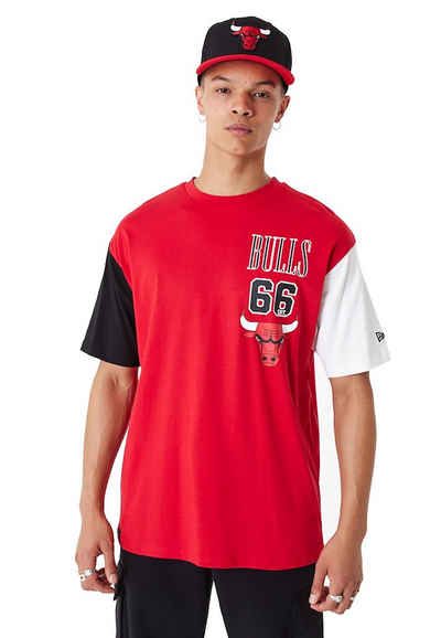 New Era T-Shirt New Era Herren T-Shirt NBA CUT SEW OS CHICAGO BULLS TEE Red Rot