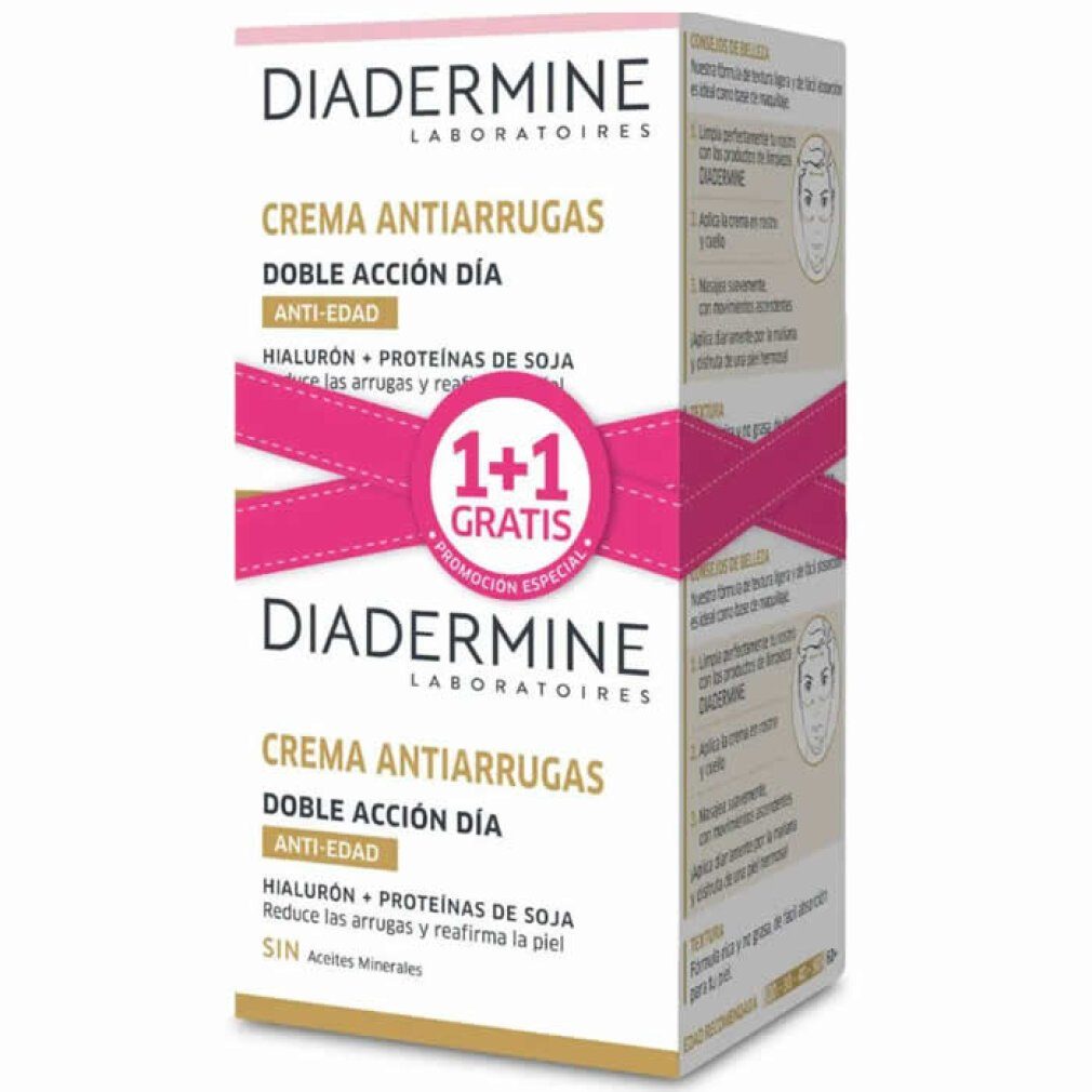 Diadermine Tagescreme Double Action Anti Wrinkle Day Cream 50ml Set 2 Artikel