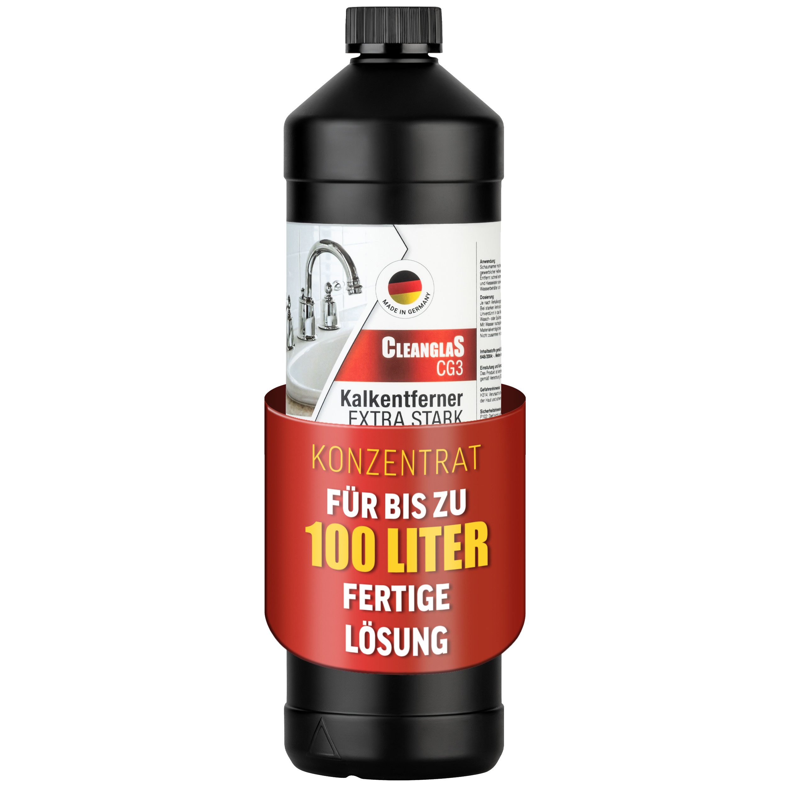 CleanglaS CleanglaS CG3 - 1 kg - Средство для удаления накипи Konzentrat Flüssigentkalker