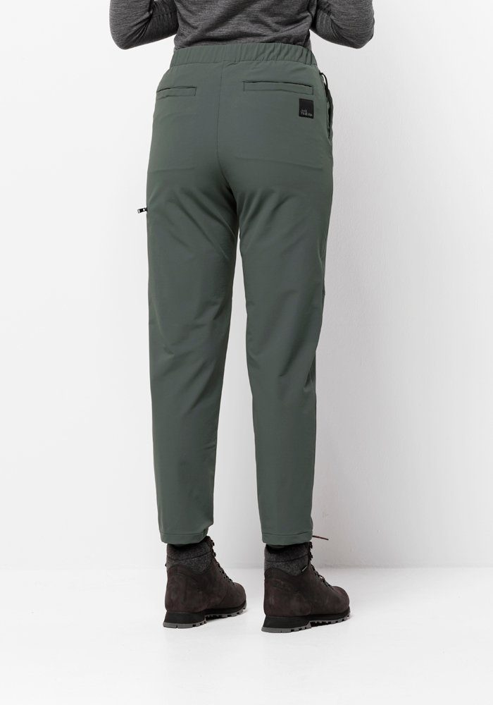 Trekkinghose W Jack slate-green Wolfskin PANTS WANDERMOOD