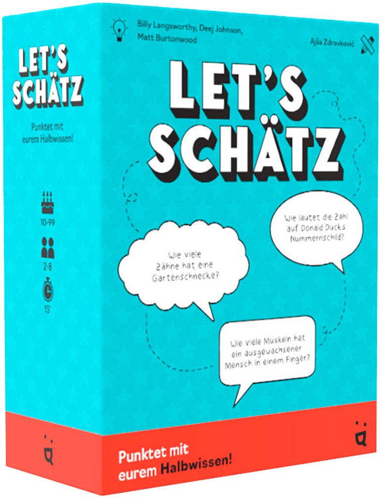 Helvetiq Spiel Let's Schätz, Partyspiele, Made in Europe