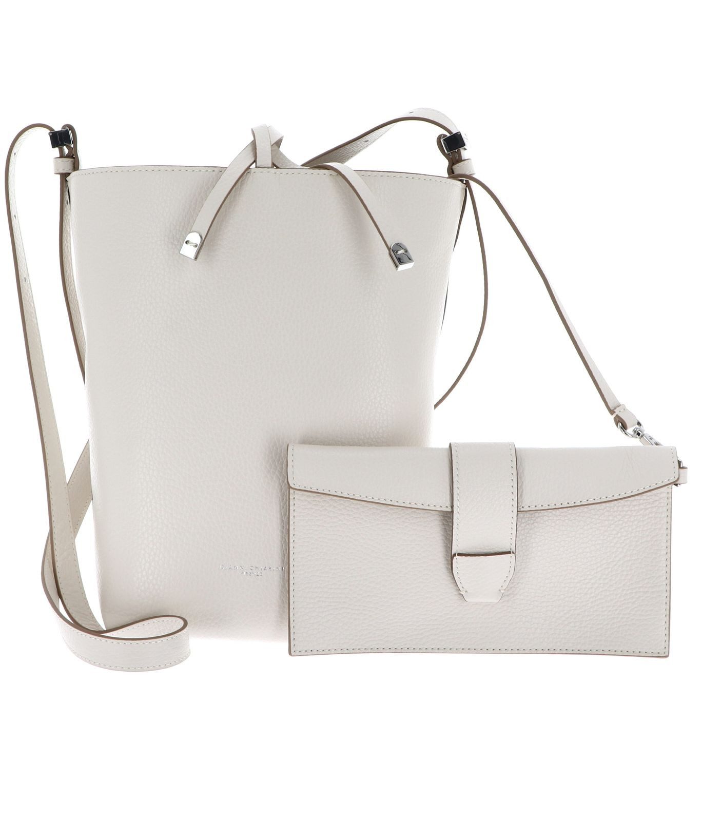 GIANNI CHIARINI Umhängetasche Hobo Bag (Set, 2-tlg), aus echtem Leder